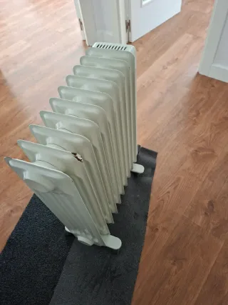 Radiador de aceite blanco