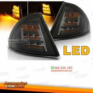 INTERMITENTES FRONTALES NEGROS CON LED BMW E46 BE