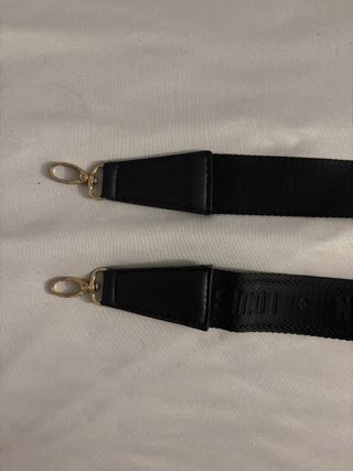 Correa antigua Louis Vuitton Negra y Dorada