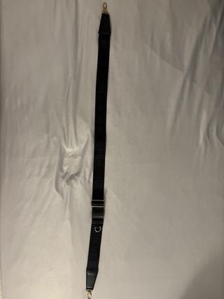 Correa antigua Louis Vuitton Negra y Dorada