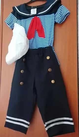 Disfraz marinero niña T. 5-6 años