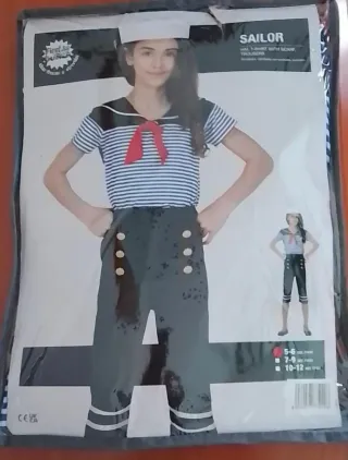 Disfraz marinero niña T. 5-6 años
