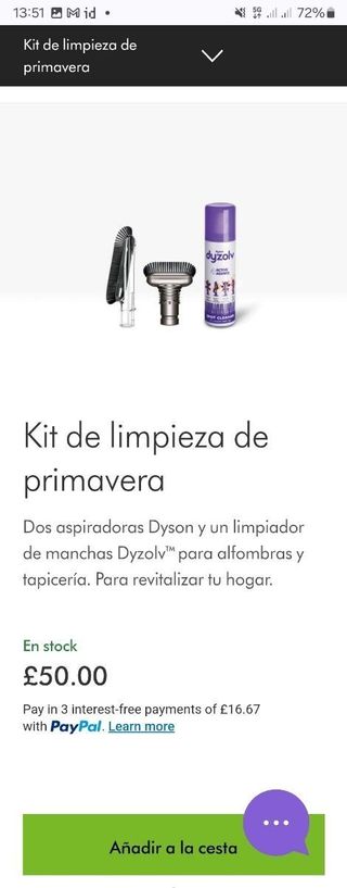 Kit Limpieza Dyson Primavera