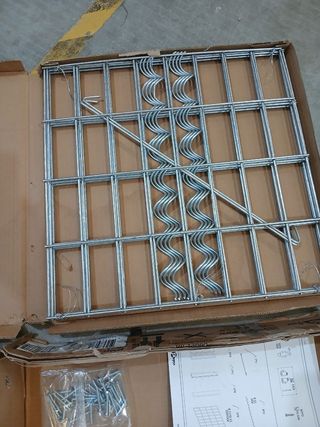 vidaXL Banco jardín diseño gaviones madera