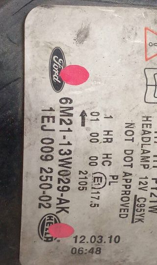 Ford 533245 faro 6m2113w029ak s-max (ca1) titanium