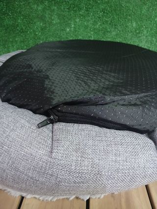 Cama redonda para perro Lionto - Gris