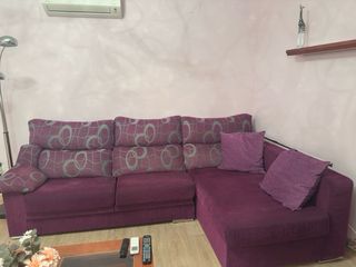 Chaiselongue Morado con Almacenamiento