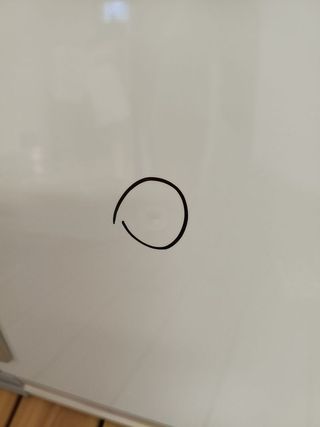 Pizarra blanca con bandeja para rotuladores 90x60