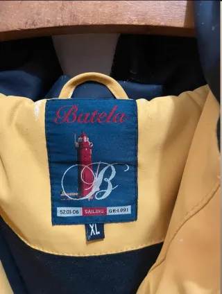 Chaqueta impermeable Batela amarilla Talla XL