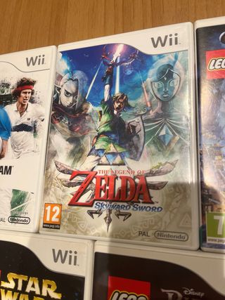 Lote 9 Juegos Wii: Star Wars, Zelda, Mario, Smash