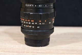 Objetivo Pentacon 135mm f/2.8 15 palas