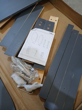 vidaXL Mesa de Centro de Madera Maciza Pino Gris