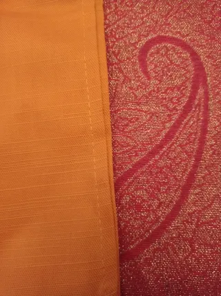 Tovaglioli in tessuto arancione