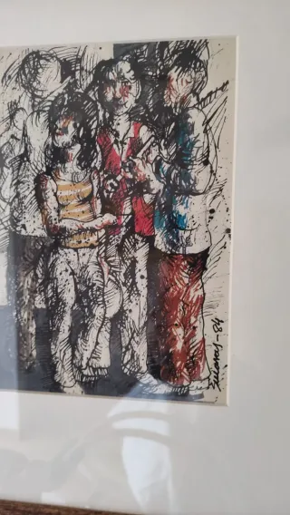 Tintas de Alfonso Sucasas.Año 1984.Romeria