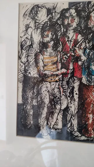 Tintas de Alfonso Sucasas.Año 1984.Romeria