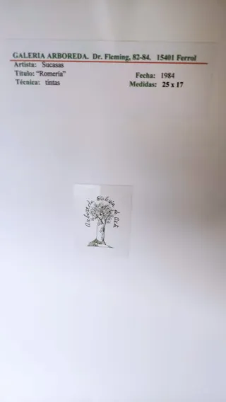 Tintas de Alfonso Sucasas.Año 1984.Romeria