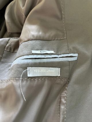 Completo giacca e pantalone TG 46 tortora