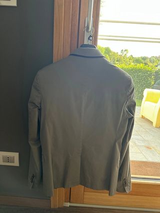 Completo giacca e pantalone TG 46 tortora