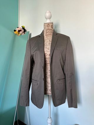 Completo giacca e pantalone TG 46 tortora