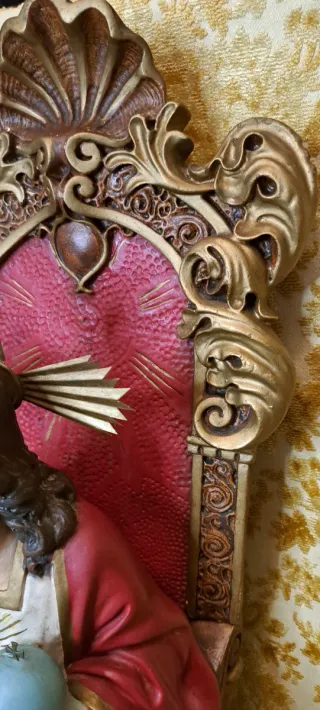 Sagrado Corazón de Jesús entronizado (Olot) 68cm