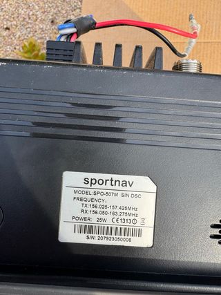 Radio VHF Fija Sportnav SPO-507M sin DSC 25W
