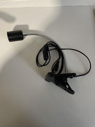 Portalampada E27 con pinza per rettili