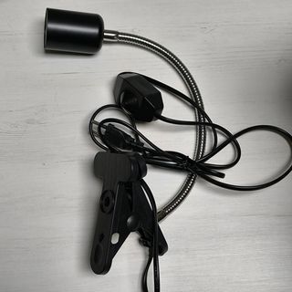 Portalampada E27 con pinza per rettili