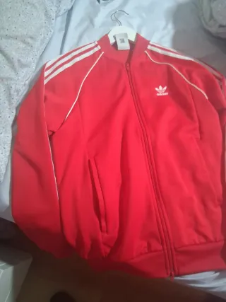 Chaqueta Adidas Roja Retro Vintange