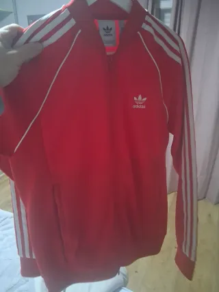 Chaqueta Adidas Roja Retro Vintange