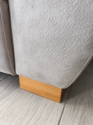 Sofá reclinable automático beige