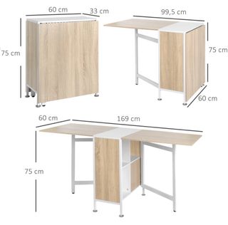 Mesa Comedor Cocina Plegable HOMCOM