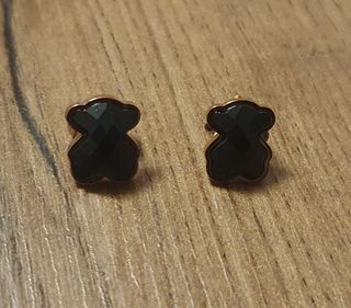 Pendientes Tous Oso Negro y Dorado