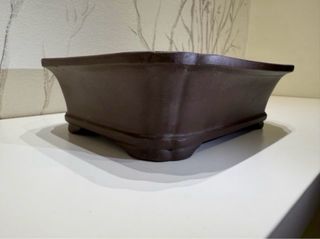 Maceta Bonsái Cerámica Marrón 18cm