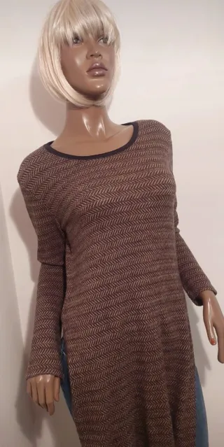 Maglia lunga marrone