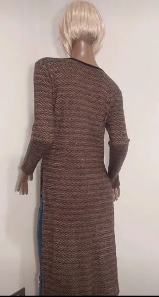 Maglia lunga marrone