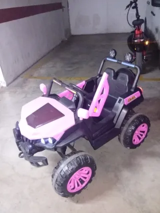 Coche eléctrico 4x4 2 plazas rosa 615718156 wuasah