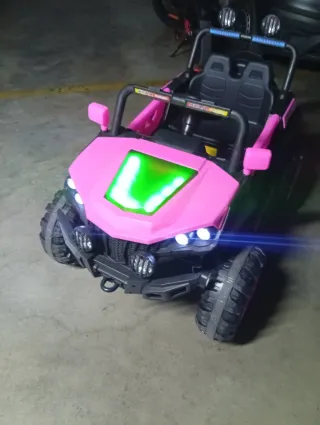 Coche eléctrico 4x4 2 plazas rosa 615718156 wuasah