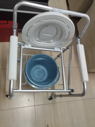 Silla Inodoro Ducha Ajustable Ruedas