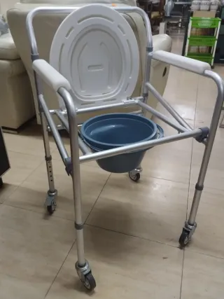 Silla Inodoro Ducha Ajustable Ruedas
