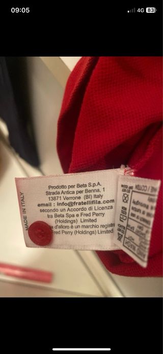 Polo Fred Perry Rosso