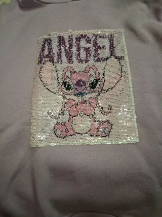 Sudadera niña con lentejuelas Angel tslla 9-10 año
