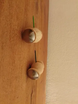 2 soprammobili in legno 3 x 6 cm