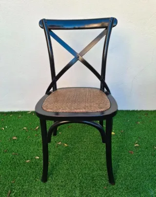 Pareja Sillas Madera Negras