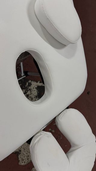 Camilla plegable Blanca