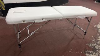 Camilla plegable Blanca