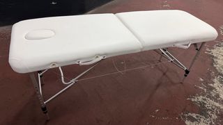 Camilla plegable Blanca