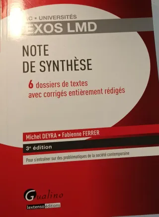 Note de synthèse 6 dossiers de textes avec corr...