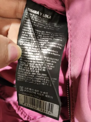 Bolso Bimba y Lola lila rosado asa regulable