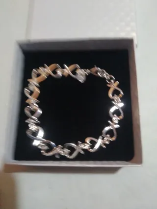 Pulsera Corazones Plata 925