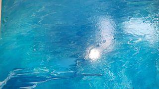 Cuadro abstracto azul 40x60 cm